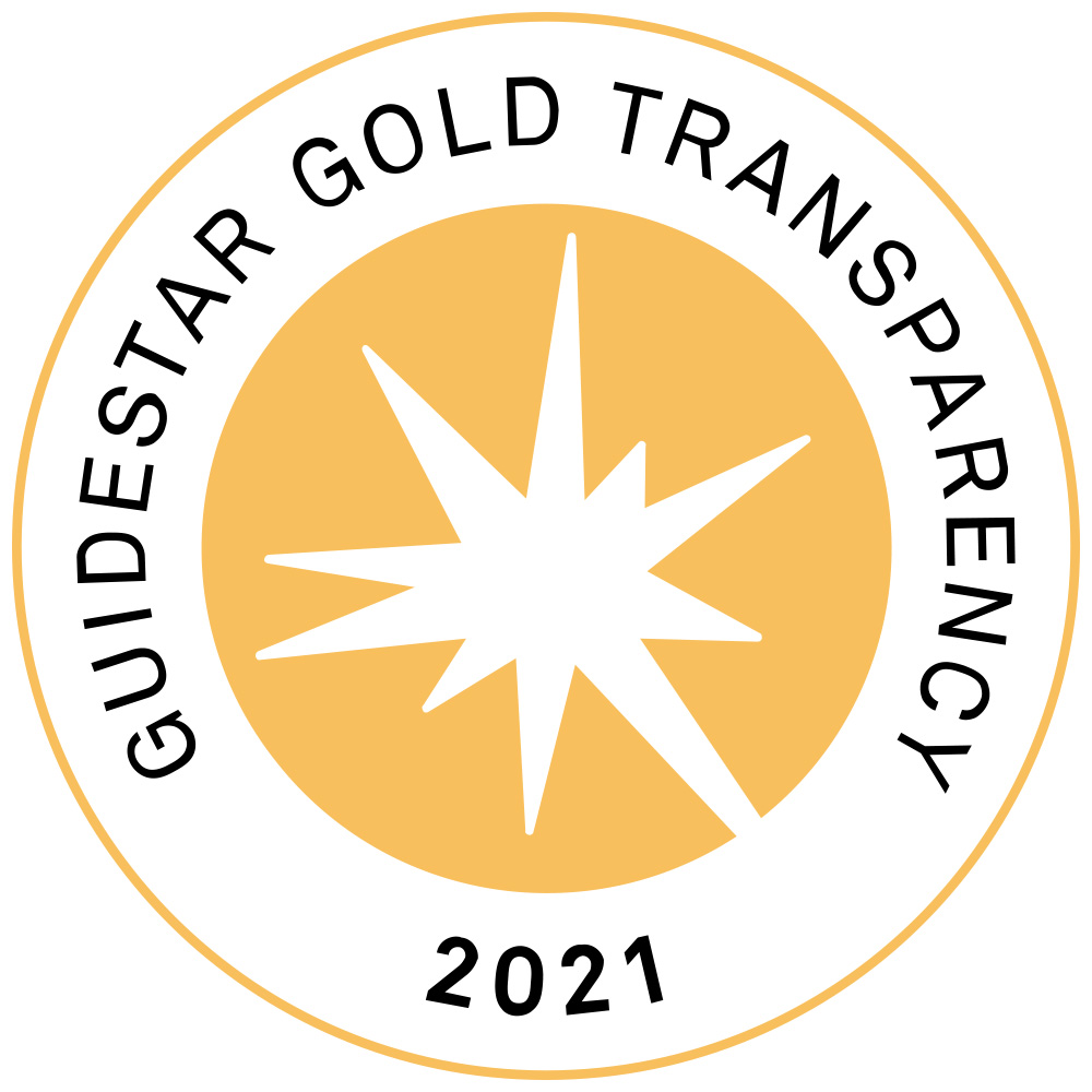 Guidestar Gold Transparency 2021 Award badge awarded to NYBCe for demonstrating transparency to potential funders and donors.