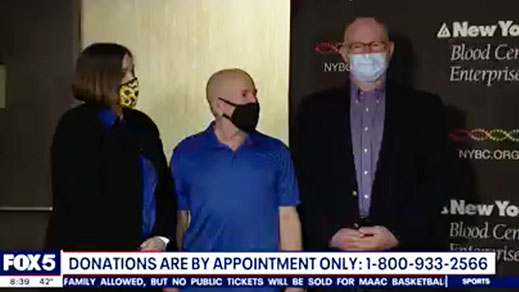 Good Day NY Features Emotional Meeting of Covid Convalescent Plasma Recipient & His Donors