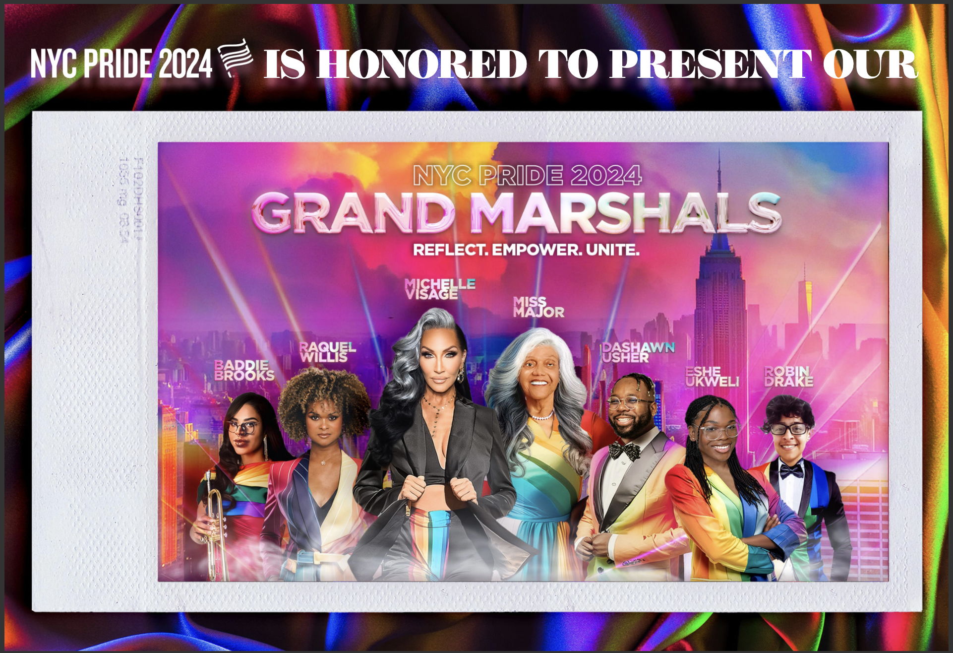 Each of the Grand Marshals for 2024 NYC Pride