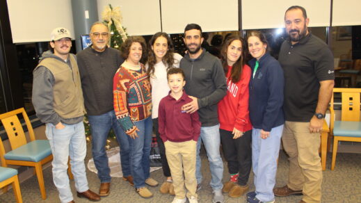 Seven Marra family members present to donate during the holidays