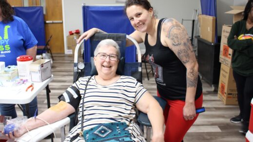 Third annual Out for Blood Drive draws 33 donors during powerlifting competition